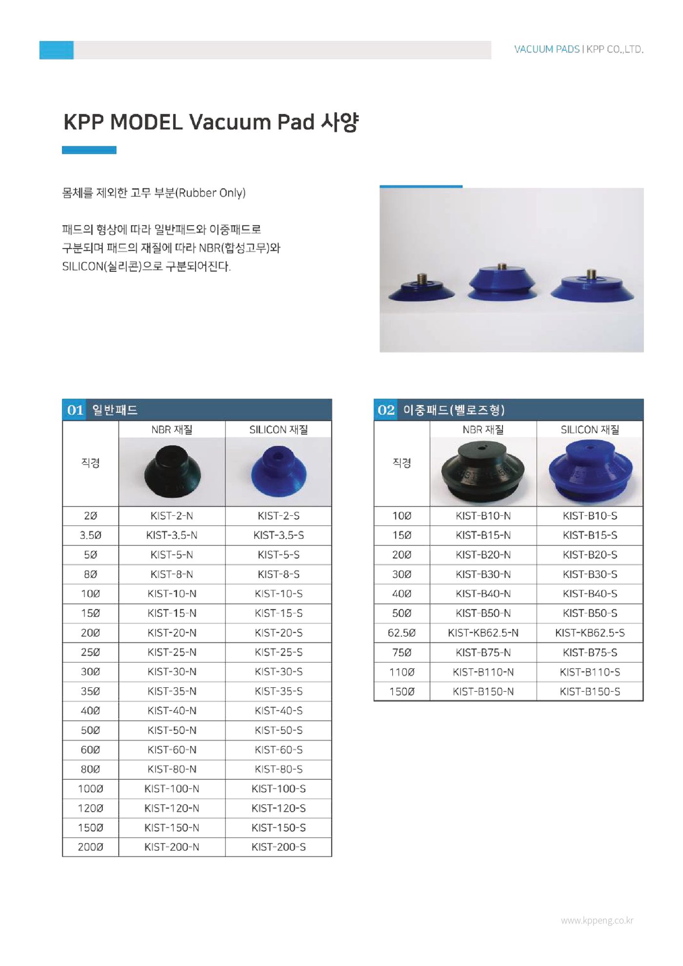 KPP 진공패드 카탈로그 3쪽